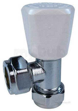 Pegler Mercia Radiator Valves -  Mercia 15mm Rad Valve Wh/ls Chrome Plated 647055