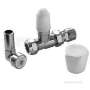 Pegler Mercia Radiator Valves -  Mercia Wh/ Ls Str 15mm With 15x10mm Elb