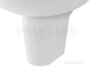 Eastbrook Sanitary Ware -  Dura Semi Pedestal Inc Fixings White 26.0004