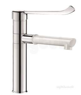 Delabie Brassware -  Delabie Mixer With Bioclip Swivel Spout H160 Plus 1 Disposable Spout