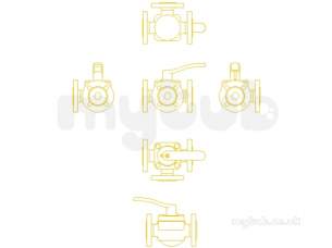 Danfoss Motorised Control Valves -  Danfoss Hfe3 Pn6 Rotary Ctrl Valve 3/4 065z042800