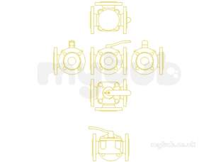 Danfoss Motorised Control Valves -  Danfoss Hfe3 Pn6 Rotary Ctrl Vlv 1 1/2 065z043100