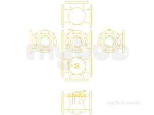 Danfoss Motorised Control Valves -  Danfoss Hfe3 Pn6 Rotary Ctrl Valve 6 065z043700