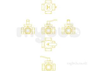 Danfoss Motorised Control Valves -  Danfoss Hre4 Pn6 Rotary Ctrl Vlv 11/2 065z042600