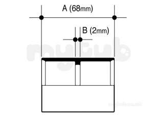 Osma Above Ground Drainage -  2m104e Olive Osma 50mm Double Socket