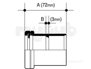 Osma Above Ground Drainage -  2m124e Olive Osma 50mm Expansion Socket