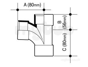 Osma Above Ground Drainage -  2m190b Black Osma 50mm Tee-87.5deg