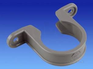 Osma Above Ground Drainage -  4z081g Grey Osma 1 1/4 Inch Pipe Bracket