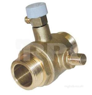 Ideal Domestic Boiler Spares -  Ideal 075247 22mm Ball Valve Inc Drain