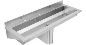 Sissons Stainless Steel Products -  Franke Sissons 1800mm Washtrough With Tap Deck Sanx180