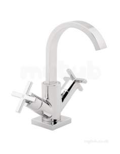 Deva Brassware -  Deva Crux120 Mono Basin Mixer Inc Puw Cp