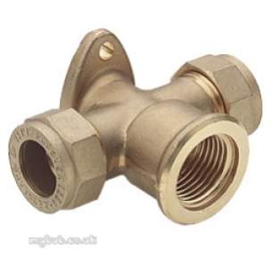 Prestex Compression Fittings -  Prestex 54x 15mm X 1/2 Inch Fi Tee With Brkt