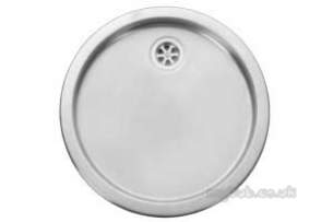 Rangemaster Sinks -  Uk Rd440bf/ Round Drainer Brushed Steel