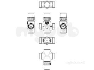 Danfoss Motorised Control Valves -  Danfoss Vzl2 20/35 Control Valve 20 065z204600