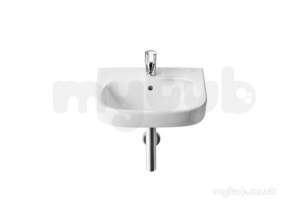 Roca Sanitaryware and Accessories -  Victoria Plus 450mm One Tap Hole Basin White