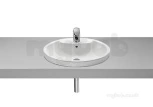 Roca Sanitaryware -  Senso 580mm One Tap Hole In Countertop Basin Wht