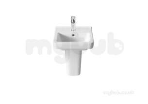 Dama-n Cloakroom Semi Pedestal White