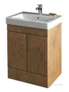 Eastbrook Furniture -  New Classic 600 Vanity Unit Vintage Oak 34.01107