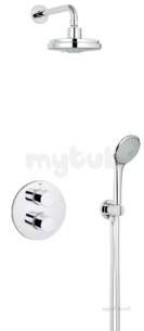 Grohe Shower Valves -  Grohtherm 3000 34409 Cosmo Shower Set Chrome Plated 34399000