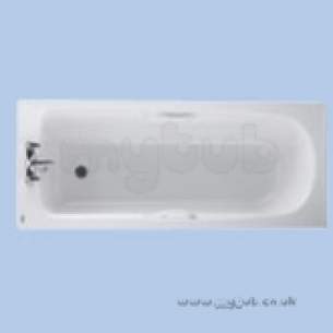 Twyfords Acrylic Baths -  Portia Ii 1700 Two Tap Holes Acr Tg Bath White Po8652wh