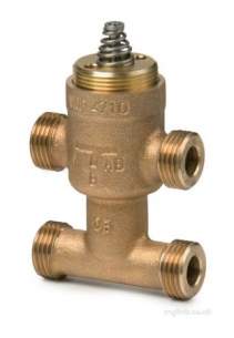 Landis and Staefa Hvac -  Siemens Vmp 4715 3/4 Inch 4port Fcu Valve Kv-25