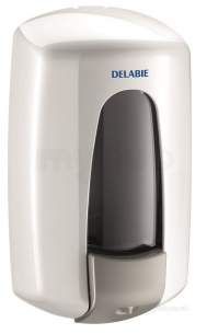 Delabie Dispensers -  Delabie Hypereco Liquid Soap Dispenser 0.9l White Abs