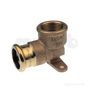 Xpress Copper and Solar Fittings -  Xpress Cu S15 Backplate Elbow 12x1/2