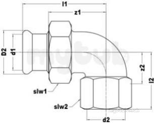 Xpress Copper and Solar Fittings -  Xpress Cu S65f Fi Connector 22x3/4