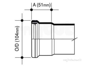 Osma Above Ground Drainage -  3s042g Grey Osma 2m 82mm S/s Pipe