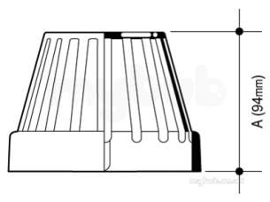 Osma Above Ground Drainage -  3s302b Black Osma Balloon Grating