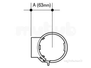 Osma Above Ground Drainage -  3s319b Black Osma Strap Boss 3s319 B