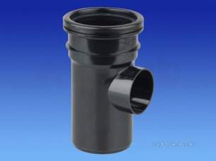 Osma Above Ground Drainage -  3s649g Grey Osma 82mm Boss Pipe Spigot