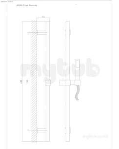 Eastbrook Showers -  Eastbrook 4.5040 Kubix Slider Rail Kit Ch