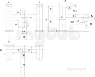 Eastbrook Brassware -  Eastbrook Art Bath Mixer Ch 4.5126