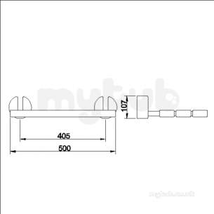 Eastbrook Brassware -  Eastbrook Shower Seat Ch Hinges 4.5448