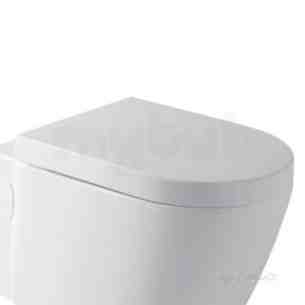 Eastbrook Sanitary Ware -  Seine Wall Hung Wc Soft Close Seat White 40.0005