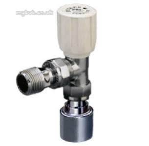 Terrier and Belmont Radiator Valves -  Terrier 367 15mm X 1/2 Inch P/f Str Ang Wh Cp