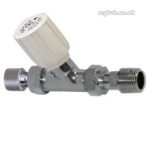 Terrier and Belmont Radiator Valves -  Terrier 368 15mm P/f Str Str Wh Cp