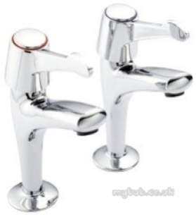 Pegler Mercia Brassware -  Mercia Qt 1/2 Inch High Neck Sink Taps