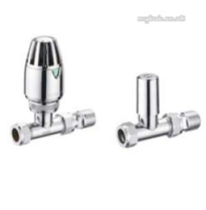 Pegler TRVs -  Terrier 1/2 Inch X15mm Str Trv And Ls Pack Cp