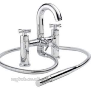 Pegler Luxury Bathroom Brassware -  Xia 4k8016 2 Leg Bath And Shower Mixer