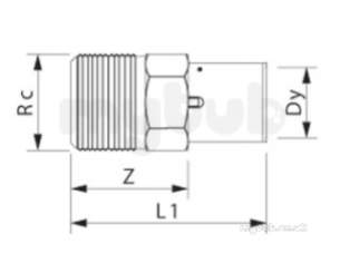 Wavin K1 Mlcp Multi Layer Pipe System -  Wavin K1 Mlcp X Mi Connector 63x2