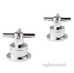 Pegler Luxury Bathroom Brassware -  Xia 4k8041 3/4 Inch Deck Side Valves