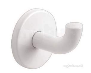 Delabie Accessories and Miscellaneous -  Delabie Coat Hook 62 X 65 White Epoxy Stainless Steel