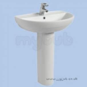 Twyford Mid Market Ware -  Twyford Refresh Re4341 650 One Tap Hole Basin Sc Re4341sc