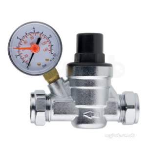 Eastbrook Brassware -  Pressure Reducing Valve 22mm X 22mm Silver 41.3000