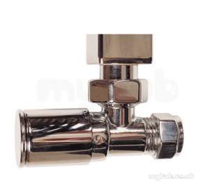 Eastbrook Brassware -  Angle Radiator Valve Chrome 41.3007