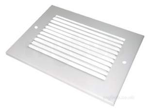 Passive Ventilation Grilles -  Airflow Mv0604 6 Inch X4 Inch P/steel Grille Wht