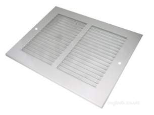 Passive Ventilation Grilles -  Airflow Mvo806 8 Inch X6 Inch P/steel Grille Wht