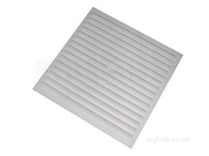 Passive Ventilation Grilles -  Airflow Rvh99 9 Inch X9 Inch Plastic Vent White